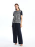 LC Waikiki Crew Neck Patterned Short Sleeve Women's T-shirt